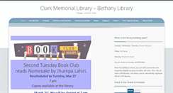 Desktop Screenshot of bethanylibrary.org