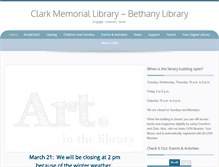 Tablet Screenshot of bethanylibrary.org